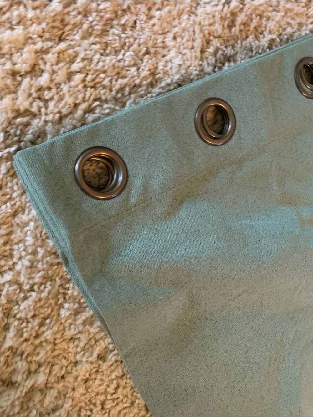 6 sage green curtain panels